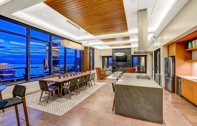 Sky Club Social Lounge With Kitchen at Cirrus, Washington, 98121