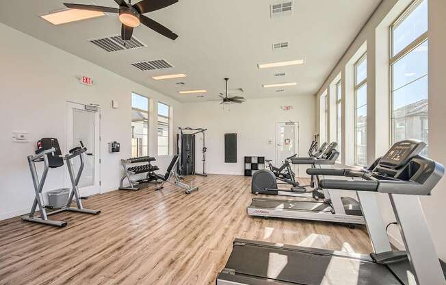 Fitness Center With Modern Equipment at Hampton Meridian, Apache Junction, Arizona