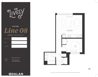1 bed, 1 bath, 664 sqft, $3,670