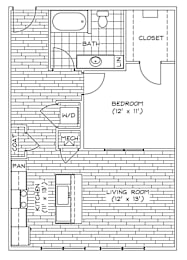 1 bed, 1 bath, 749 sqft, $1,545