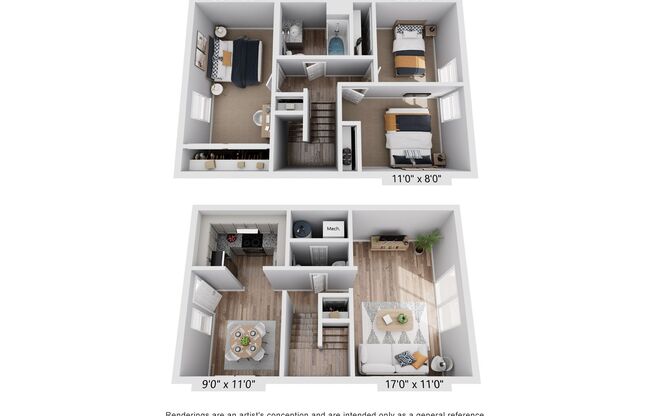 3 beds, 1.5 baths, 970 sqft, $1,299, Unit 385