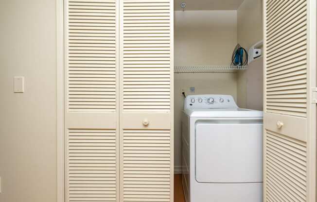 a washer and dryer