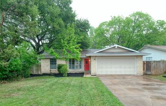 Awesome 3 Bedroom house in Anderson Mill with 2 Car Garage!