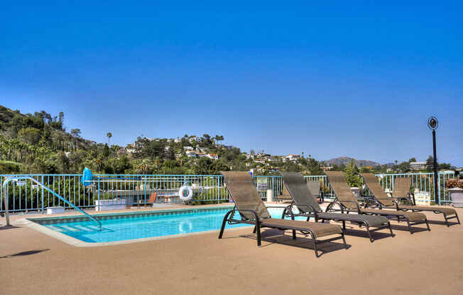 Relaxing Pool at La Vista Terrace, Hollywood