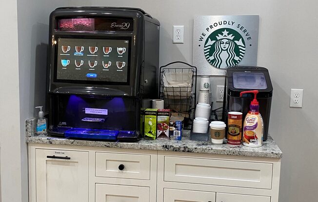 24-hour Starbucks coffee bar
