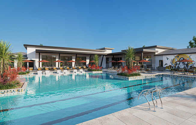 Lap Pool at Solstice Living Apartments in Tucson Arizona