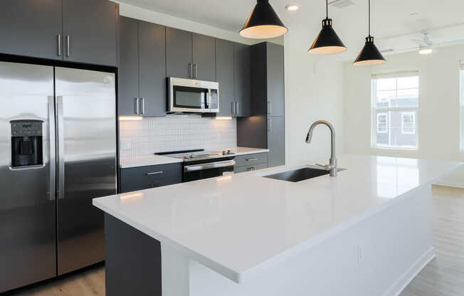 Kitchen with Stainless Steel Appliances