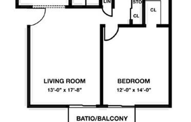 1 bed, 1 bath, 667 sqft, $1,185