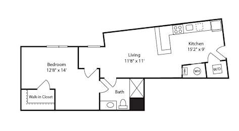 1 bed, 1 bath, 717 sqft, $3,806
