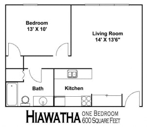 1 bed, 1 bath, 600 sqft, $1,165