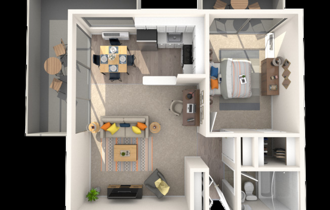 1 bed, 1 bath, 531 sqft, $1,395, Unit 503