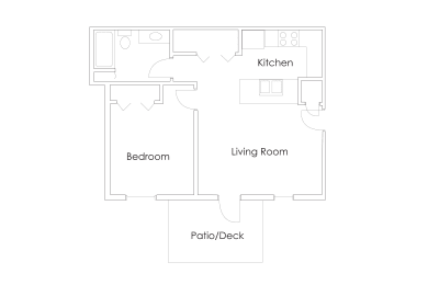 1 bed, 1 bath, 727 sqft, $1,380
