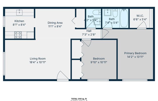 2 beds, 1.5 baths, 800 sqft, $1,750, Unit 213