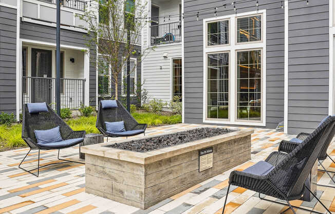 Outdoor Lounge with Firepit