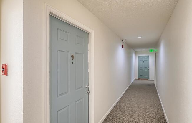 The Interior Hallways at Horizon East Apartments