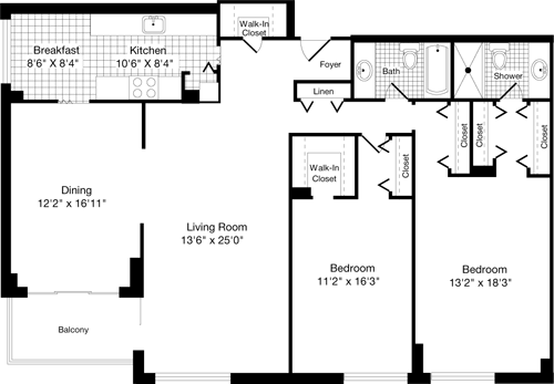 2 beds, 2 baths, 1,465 sqft, $3,298, Unit 0928