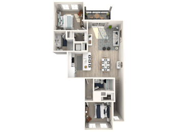 2 beds, 2 baths, 1,090 sqft, $1,977