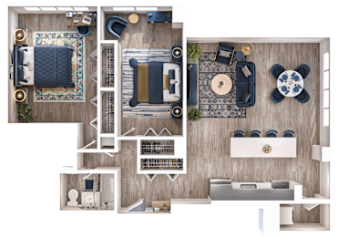 2 beds, 1 bath, 1,009 sqft, $2,200