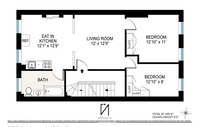 2 beds, 1 bath, 650 sqft, $4,000, Unit 2