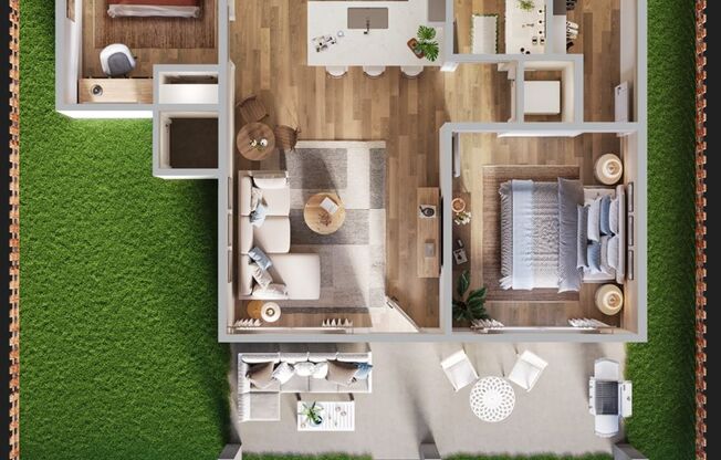 2 beds, 1 bath, 868 sqft, $1,900, Unit 1304