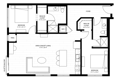 2 beds, 2 baths, 1,133 sqft, $2,102