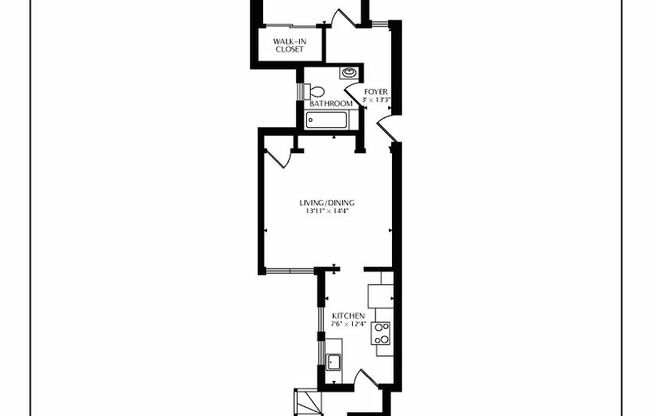 1 bed, 1 bath, $2,595, Unit 02