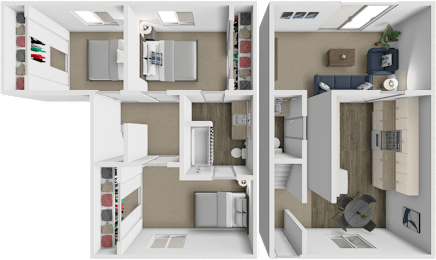 3 beds, 1.5 baths, 1,216 sqft, $1,225