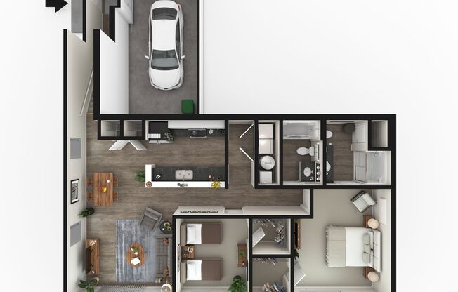 2 beds, 2 baths, 1,210 sqft, $1,920, Unit 29-4161