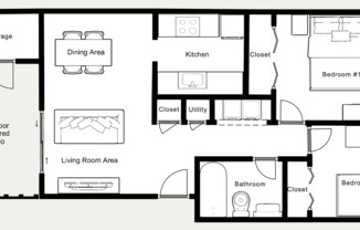 2 beds, 1 bath, 720 sqft, $1,400, Unit 204