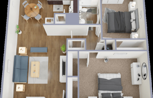 2 beds, 1 bath, 912 sqft, $1,565