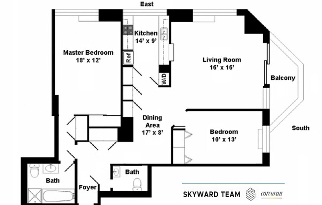 2 beds, 1.5 baths, 1,128 sqft, $7,495, Unit 28E