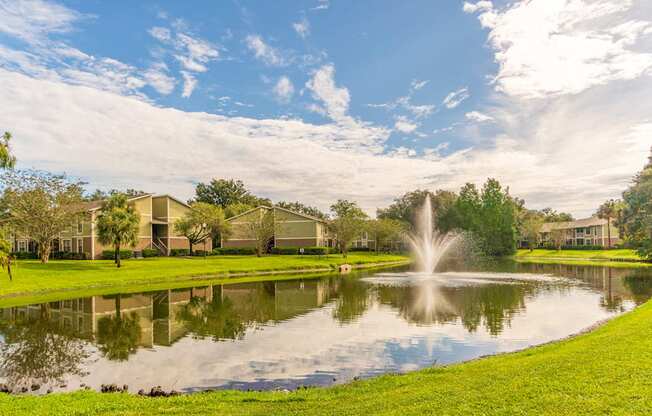 Pond at Laurel Oaks Apartments in Tampa, FL