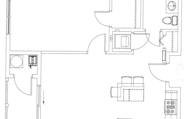 1 bed, 1 bath, 740 sqft, $2,100, Unit Apt 1105