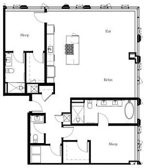 2 beds, 2.5 baths, 1,605 sqft, $11,499