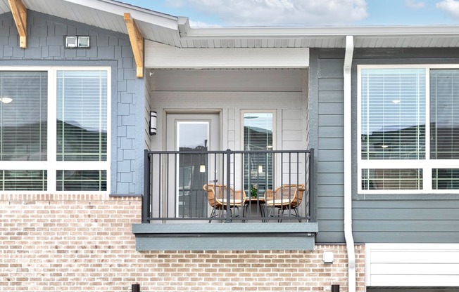 Balcony at Sterling Prairie Trail North in Ankeny, IA