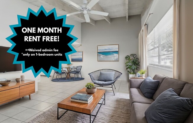 Elevate your lifestyle at Azure Villas Apartments with spacious living areas and modern finishes. Enjoy one month of rent free! Don't miss out on this limited-time offer—schedule your tour today!