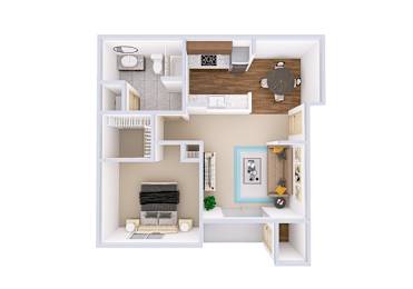 1 bed, 1 bath, 773 sqft, $1,650