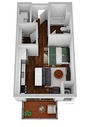 Studio, 1 bath, 460 sqft, $1,445