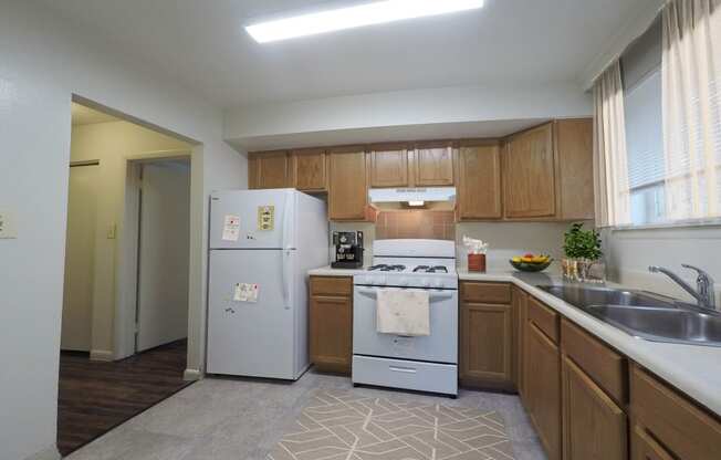 kitchen with spacious cabinets