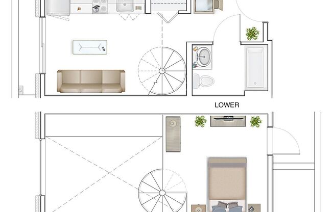 Studio, 1 bath, 443 sqft, $1,870, Unit 702