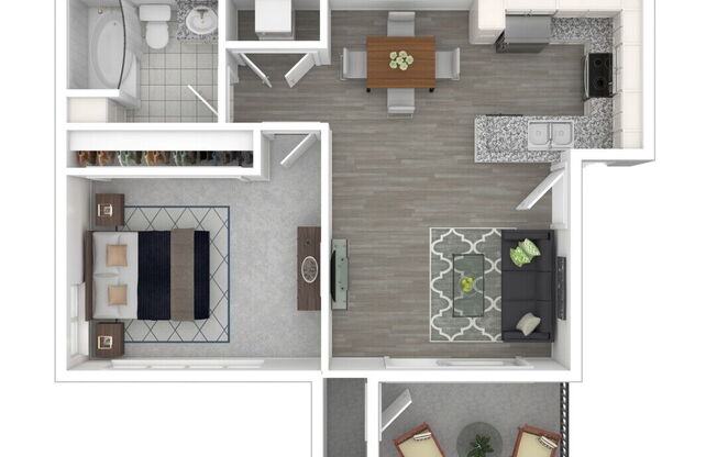 1 bed, 1 bath, 600 sqft, $2,875