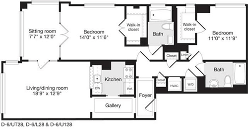 2 beds, 2 baths, 1,176 sqft, $4,239, Unit 0328