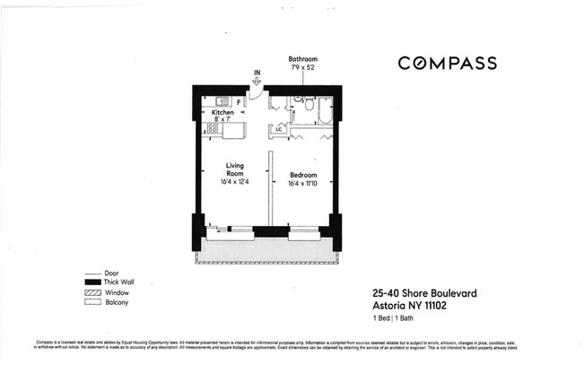 1 bed, 1 bath, $2,700, Unit 5B