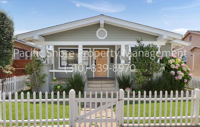 Charming Craftsman 1br+2ba House with Bonus Room + Sunroom in Sunny Venice, CA!!