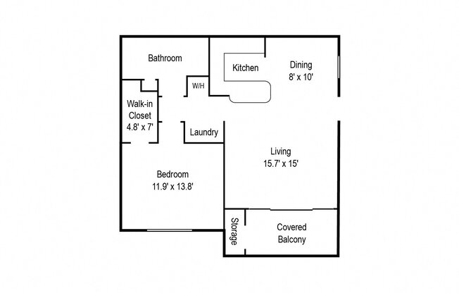 1 bed, 1 bath, 956 sqft, $2,117