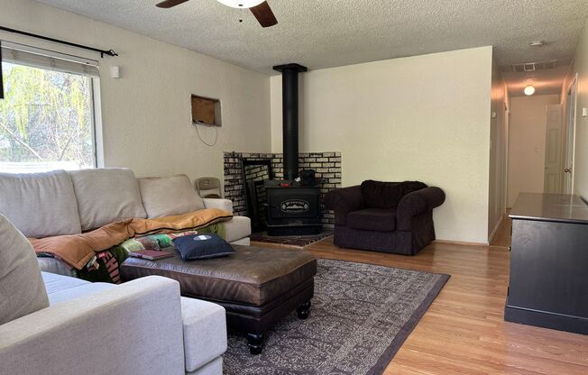 Home on 1 acre lot with above ground pool