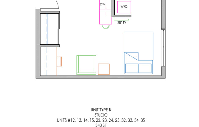 Studio, 1 bath, 380 sqft, $1,010