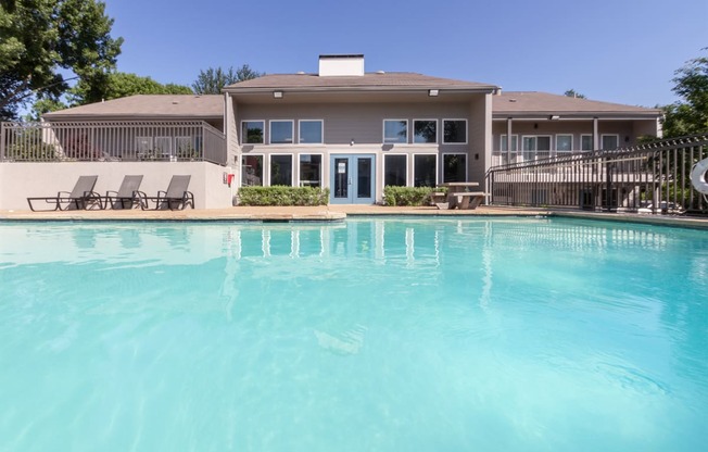 This is a photo of the pool area at The Biltmore Apartments, in Dallas, TX.