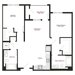 2 beds, 2 baths, 1,081 sqft, $3,234