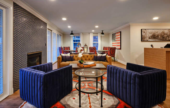 Social Lounge at Heritage at the River, Manchester, New Hampshire